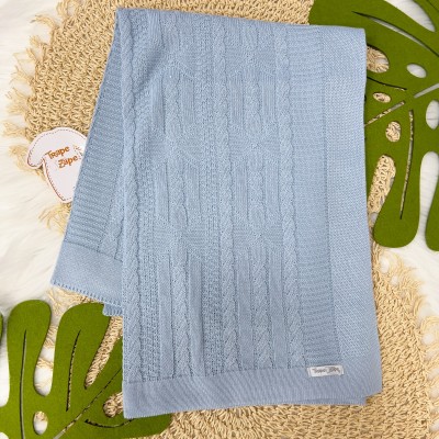  Saída de Maternidade Serenity - Azul Bebê